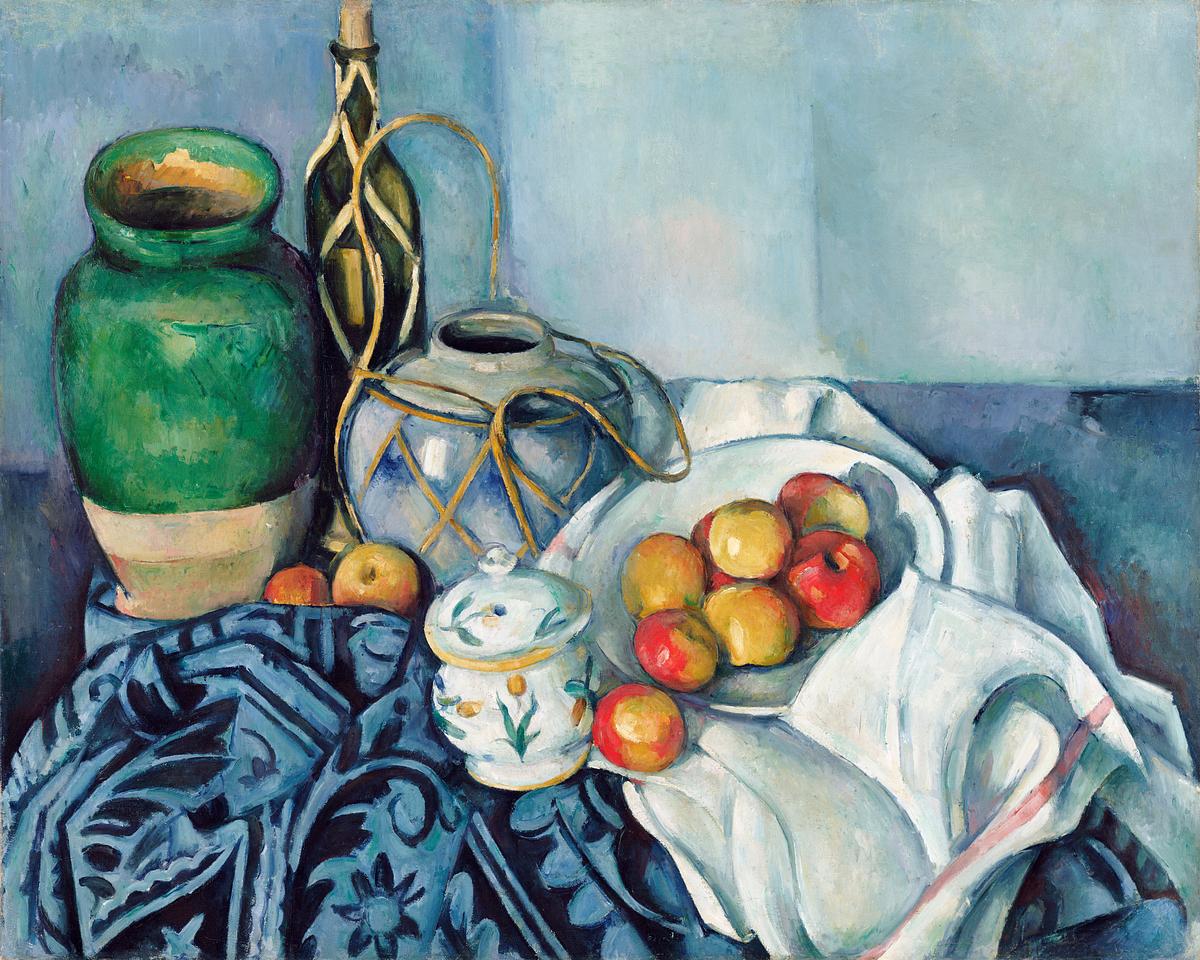 Still Life with Apples by Paul Cézanne | Free public domain illustration Still Life with Apples (ca. 1893–1894) by Paul Cézanne. Original from The Getty. Digitally enhanced by rawpixel.