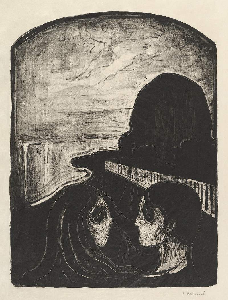 Attraction I (1896) by Edvard Munch. Original from The MET Museum. Digitally enhanced by rawpixel.