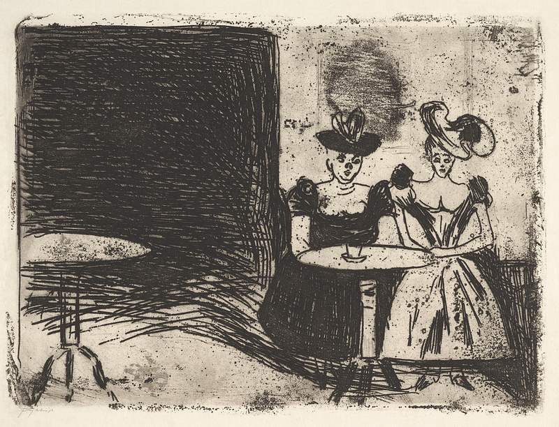 Night Café (1901) by Edvard Munch. Original from The MET Museum. Digitally enhanced by rawpixel.