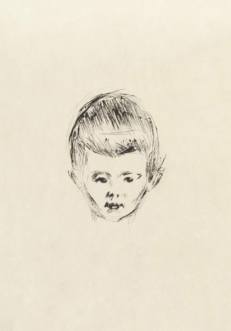 Andreas Schwarz (1906) by Edvard Munch. Original from the Rijksmuseum. Digitally enhanced by rawpixel.