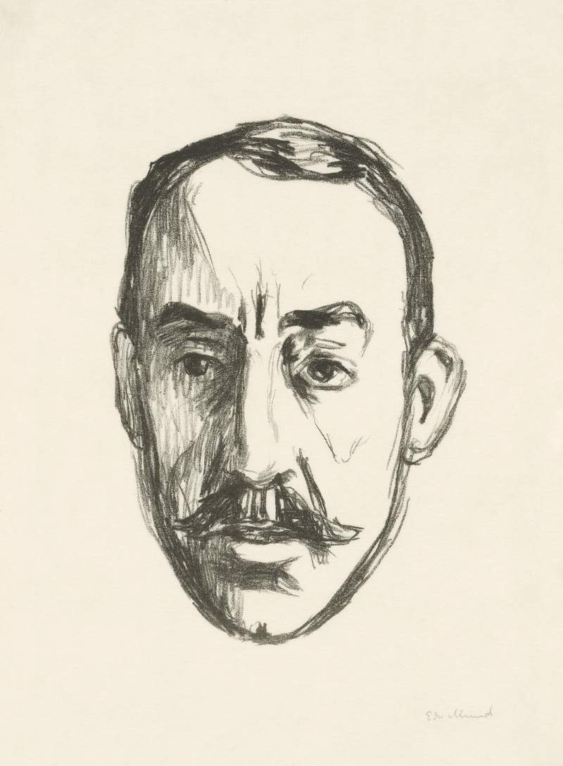 Henry van de Velde (1906) by Edvard Munch. Original from the Rijksmuseum. Digitally enhanced by rawpixel.