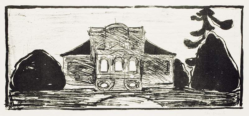 The Garden in Front of Dr. Linde’s House (1902) by Edvard Munch. Original from The Art Institute of Chicago. Digitally…