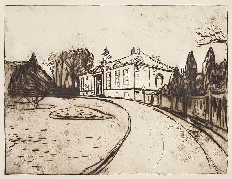 The House (1902) by Edvard Munch. Original from The Art Institute of Chicago. Digitally enhanced by rawpixel.