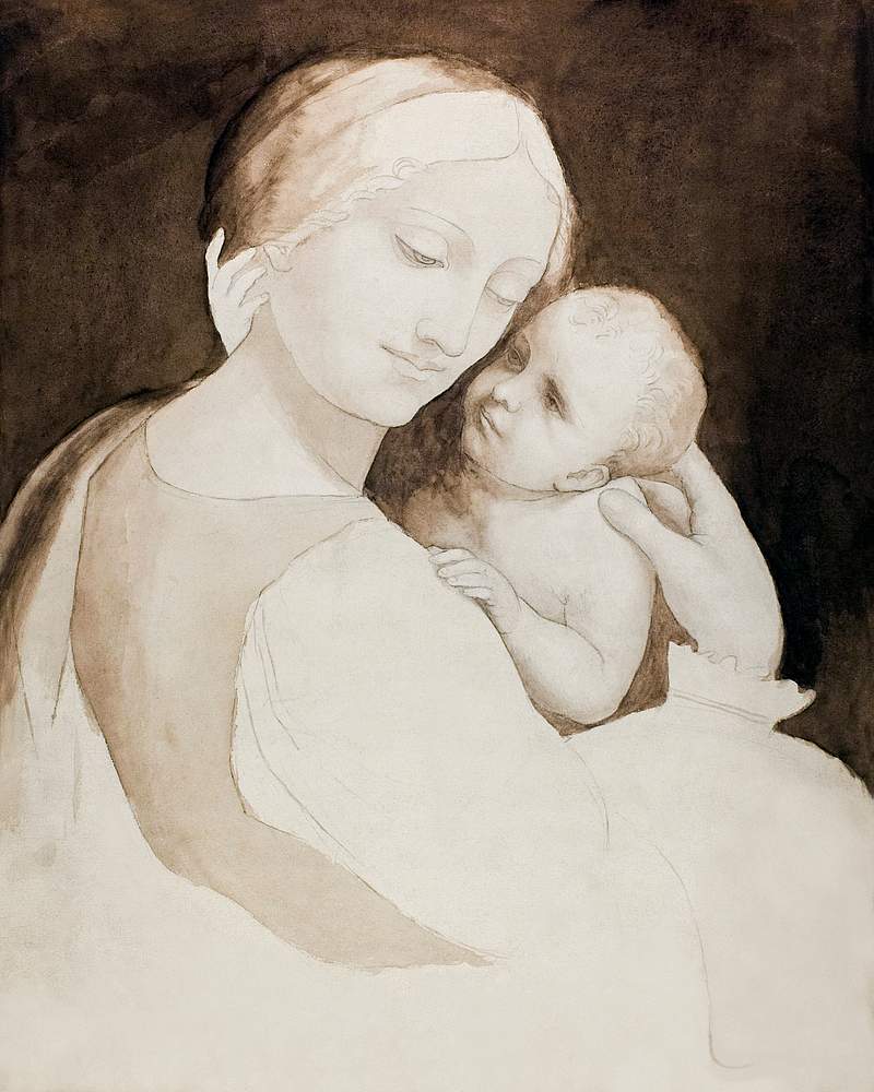 Madonna and Child, and Fragment of Woman’s Torso (1800–1825) by Leonardo da Vinci. Original from The Art…