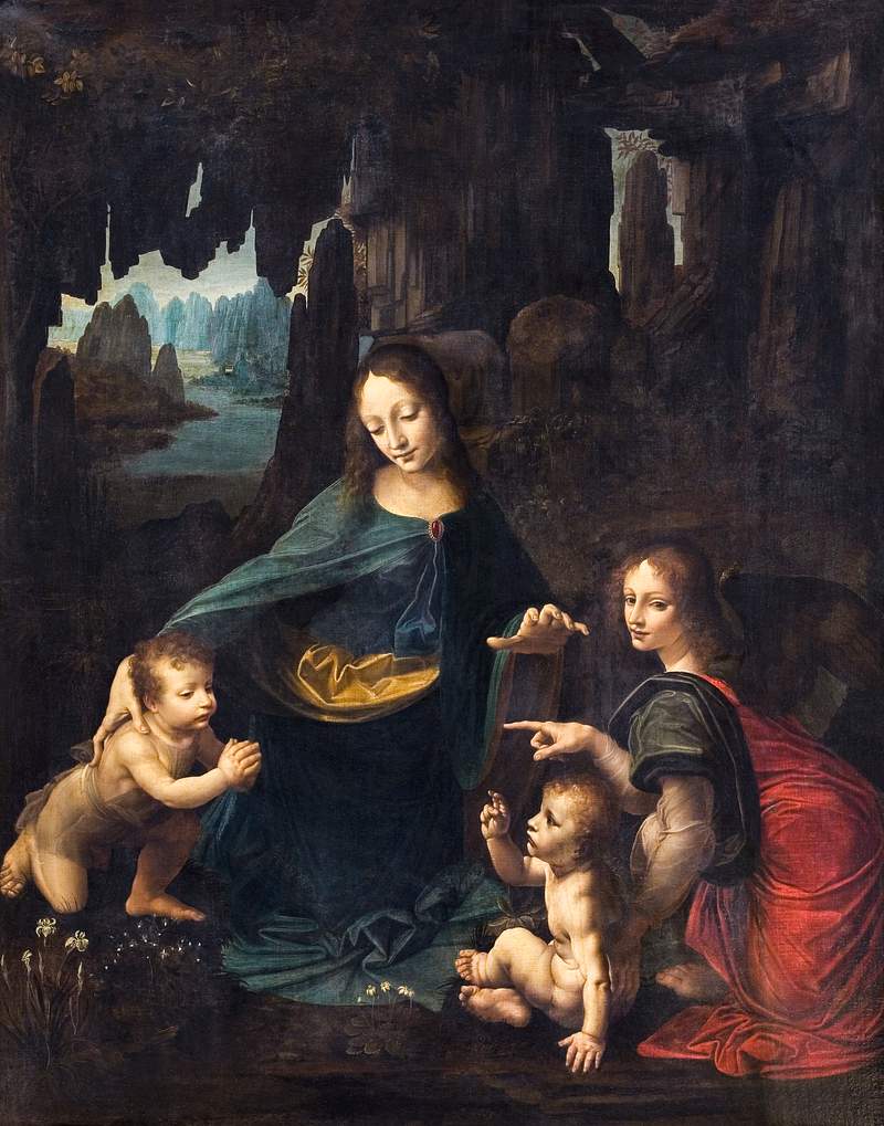 The Virgin of the Rocks (ca. 1601–1700) painting in high resolution by Leonardo da Vinci. Original from The National…