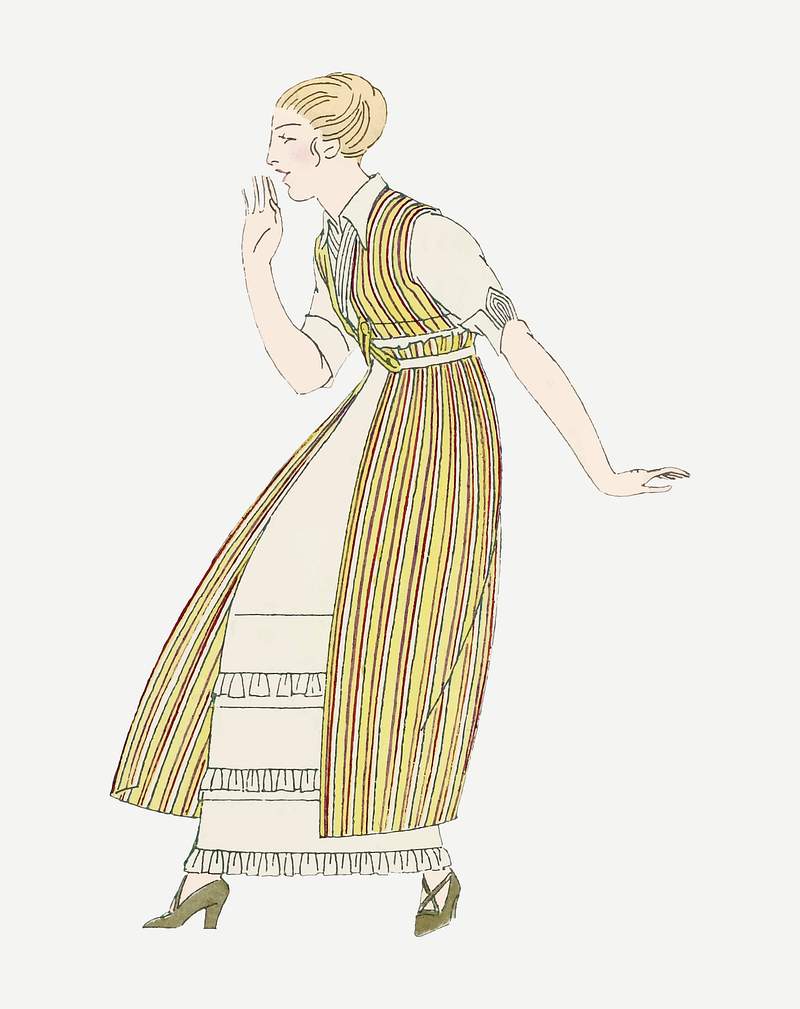 Woman in beige dress vector illustration,… | Royalty free stock Illustration | High Resolution graphic Woman in beige dress vector illustration, remixed from the artworks by Bernard Boutet de Monvel