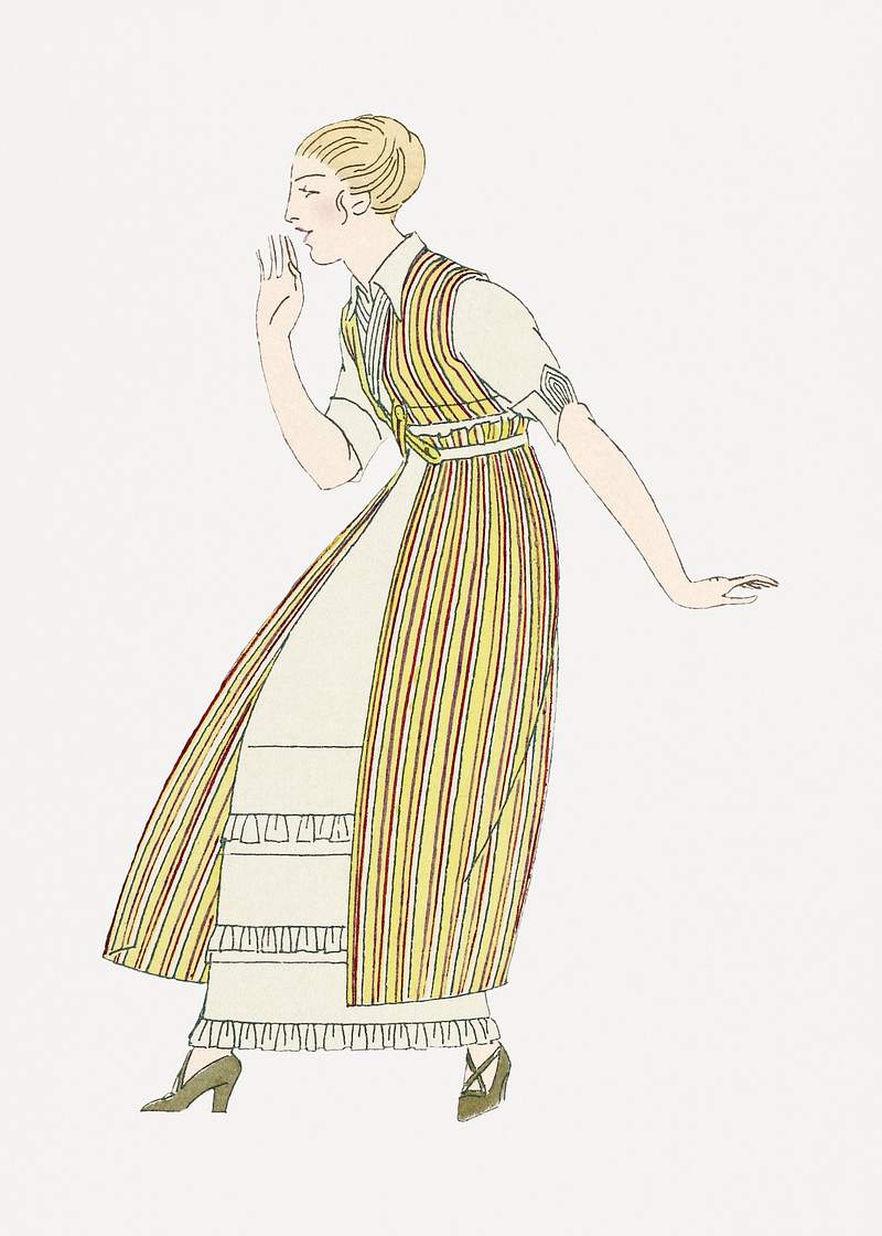 Woman in beige dress psd illustration,… | Royalty free stock Illustration | High Resolution graphic Woman in beige dress psd illustration, remixed from the artworks by Bernard Boutet de Monvel