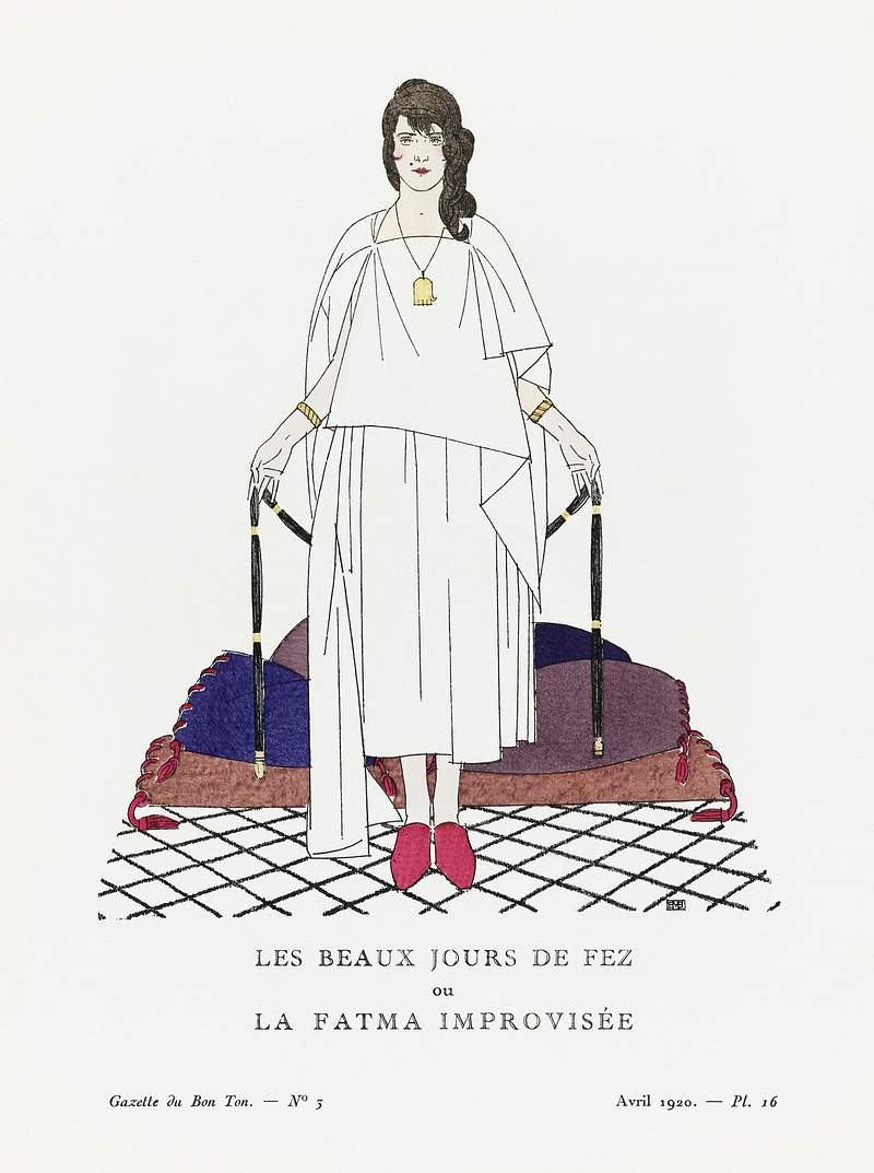 Les beaux jours de fez ou la fatma improvisée (1920) print in high resolution by Bernard Boutet de Monvel, published…