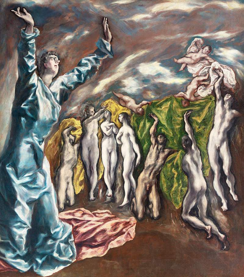 The Vision of Saint John (ca. 1608–1614) by El Greco (Domenikos Theotokopoulos). Original from The MET Museum.…