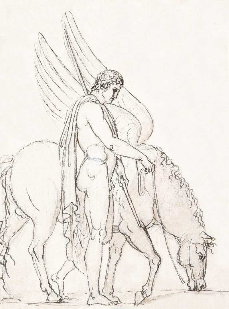 Bellerophon and Pegasus (ca. 1790–1844) by Bertel Thorvaldsen. Original from The MET Museum. Digitally enhanced by…