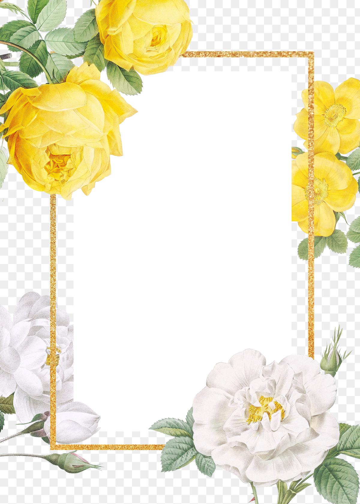 Floral design wedding invitation mockup | Free transparent ...
