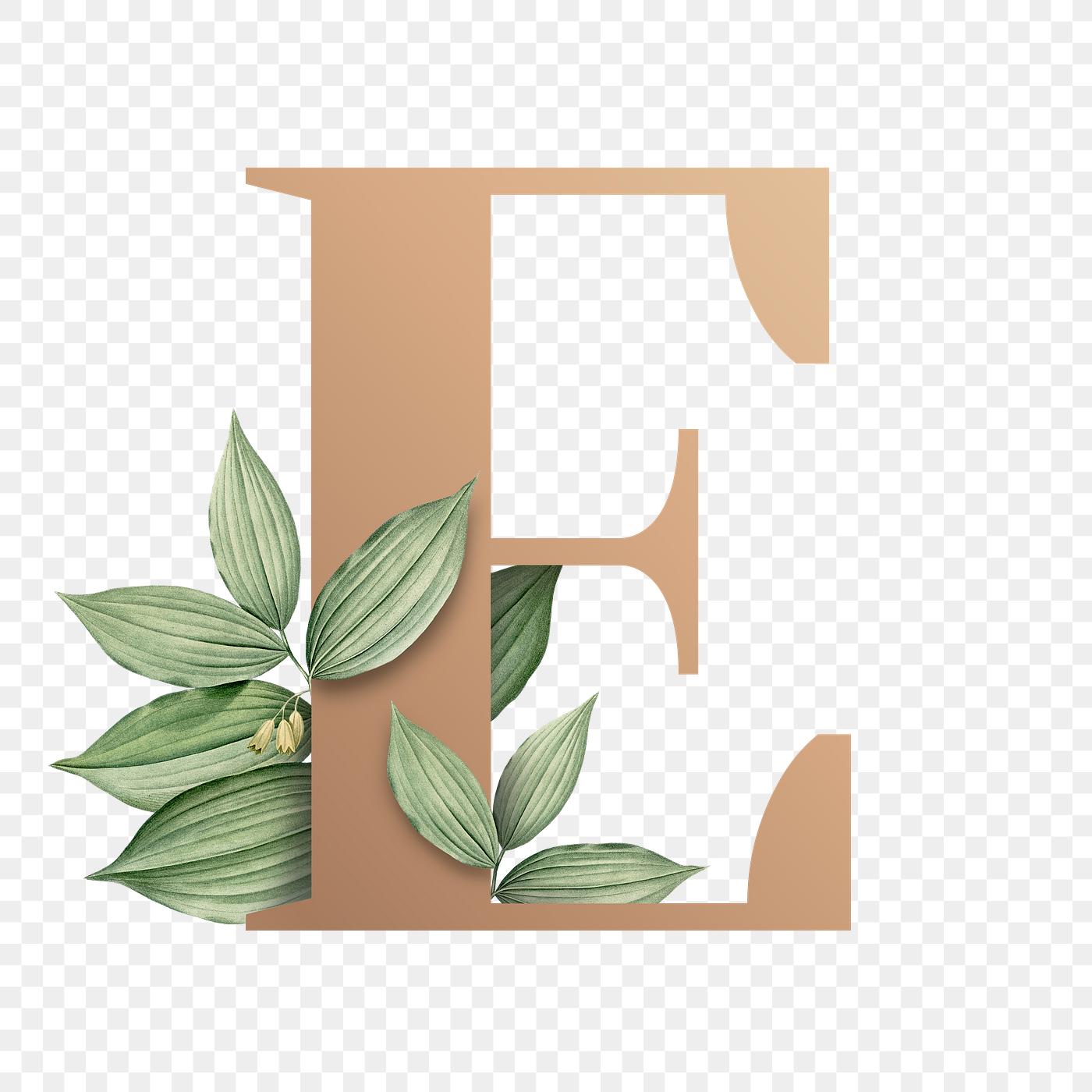 Botanical font letter E Royalty free transparent png Botanical font letter E Royalty free transparent png