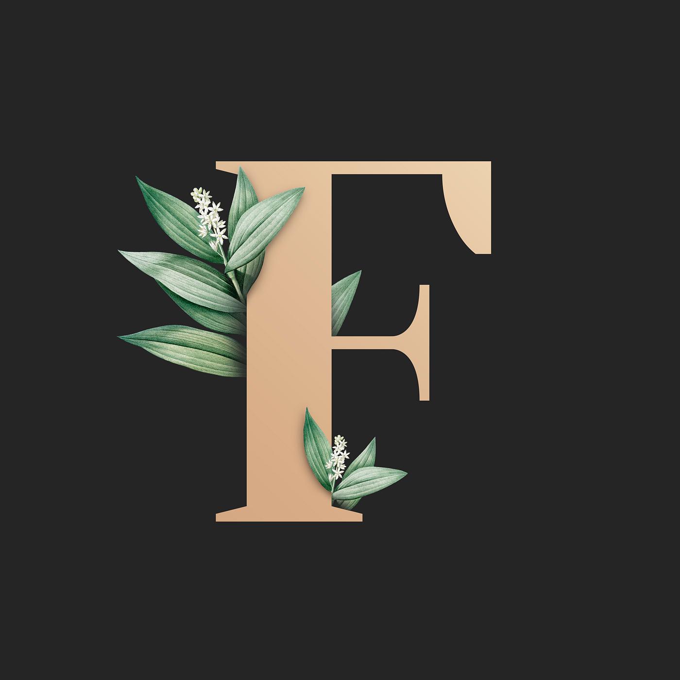 botanical font letter f royalty free stock illustration botanical font letter f royalty free stock illustration