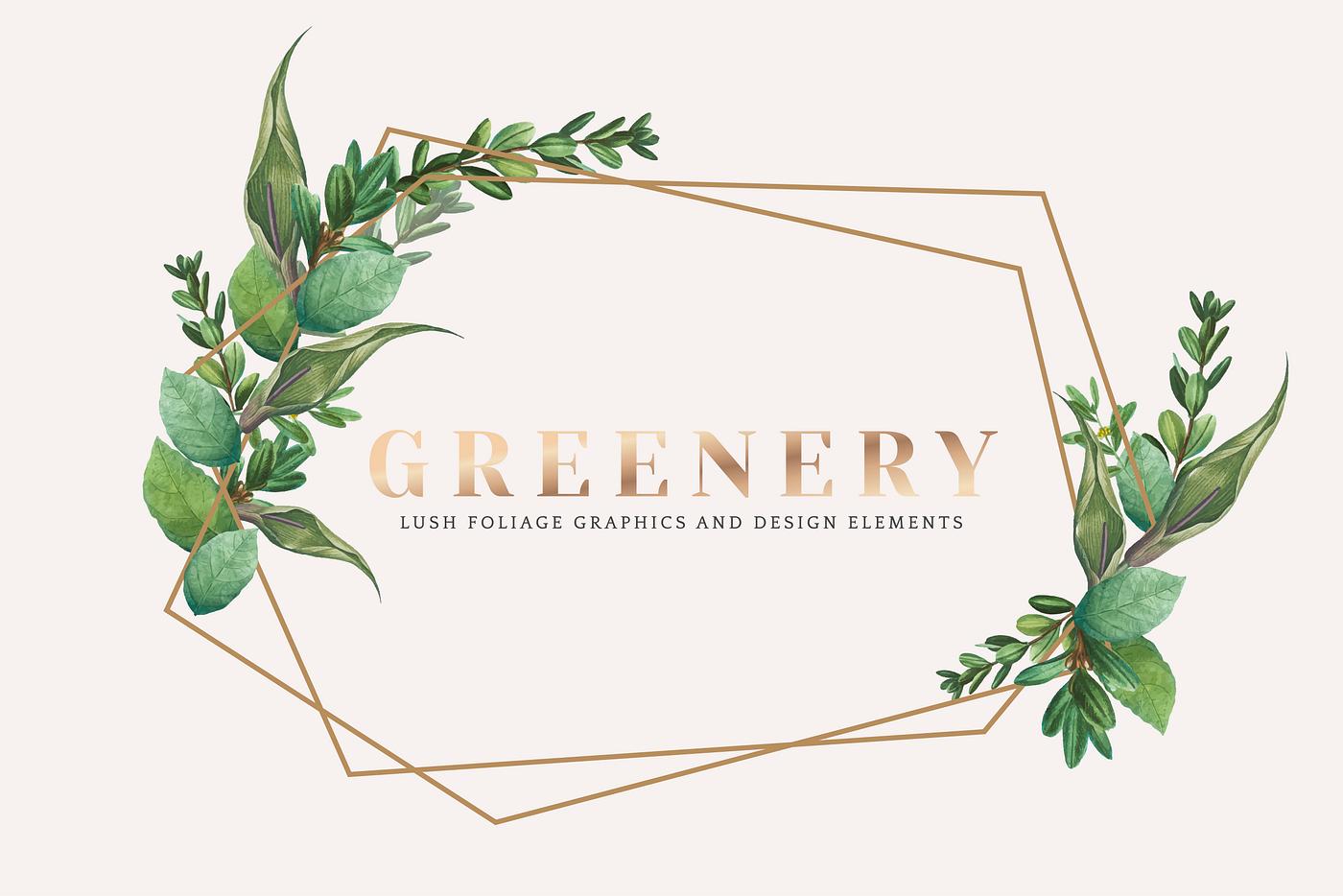 Greenery wallpaper | Royalty free stock vector - 584996