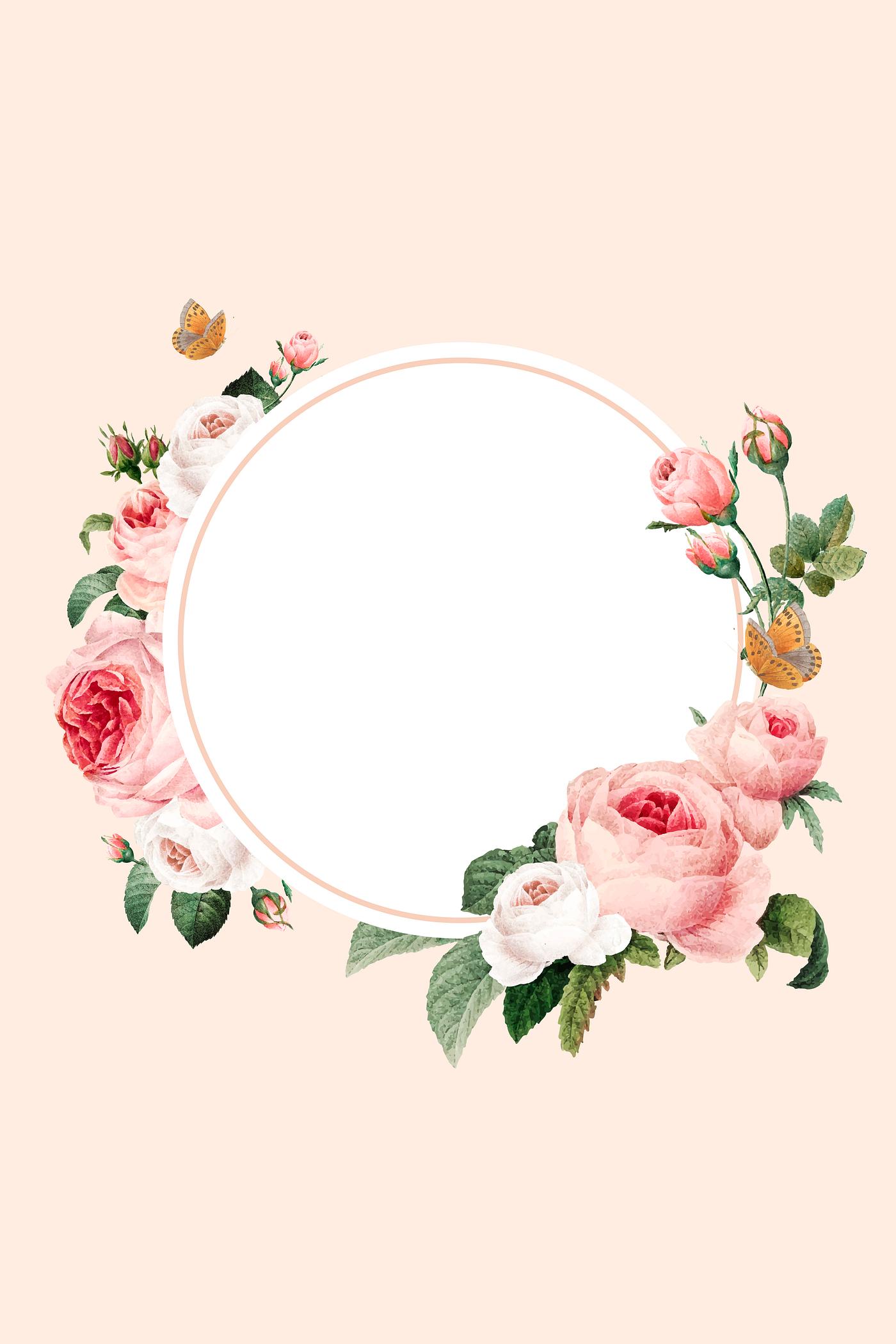 Download Rose decorated frame | Royalty free stock vector - 1216054