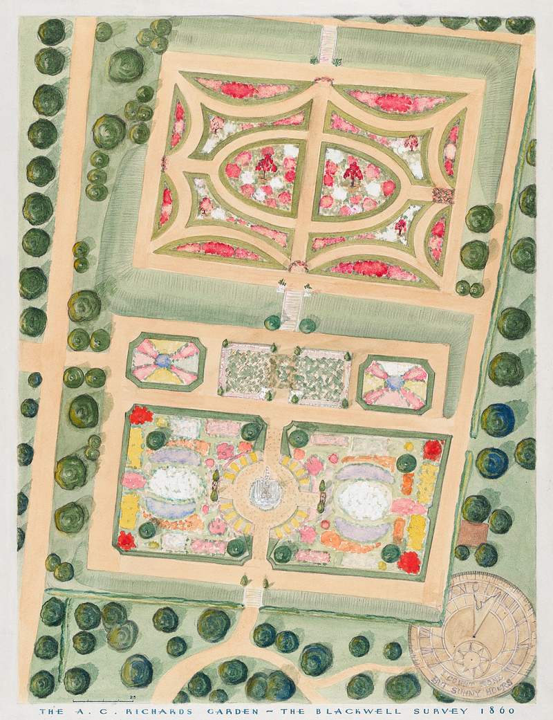 A. C. Richards' Garden (1936) by William Merklin and Gilbert Sackerman. Original from The National Gallery of Art. Digitally…