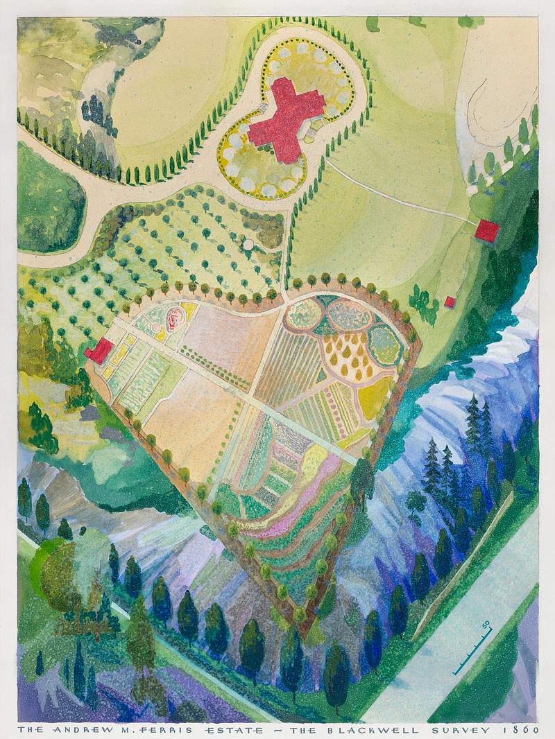 A. M. Ferris Estate (1936) by William Merklin. Original from The National Gallery of Art. Digitally enhanced by rawpixel.