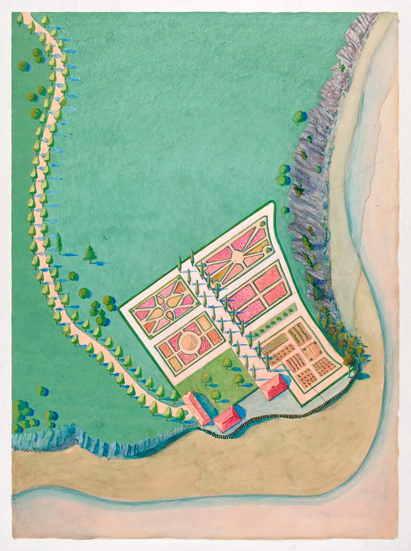 Corlaer Estate and Garden (1936) by Meyer Goldbaum. Original from The National Gallery of Art. Digitally enhanced by…