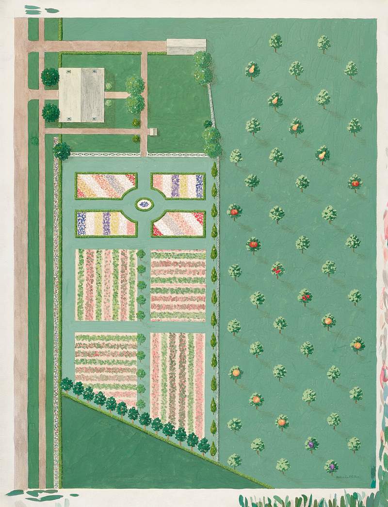 Depeyster Estate and Garden (1936) by Helen Miller. Original from The National Gallery of Art. Digitally enhanced by…