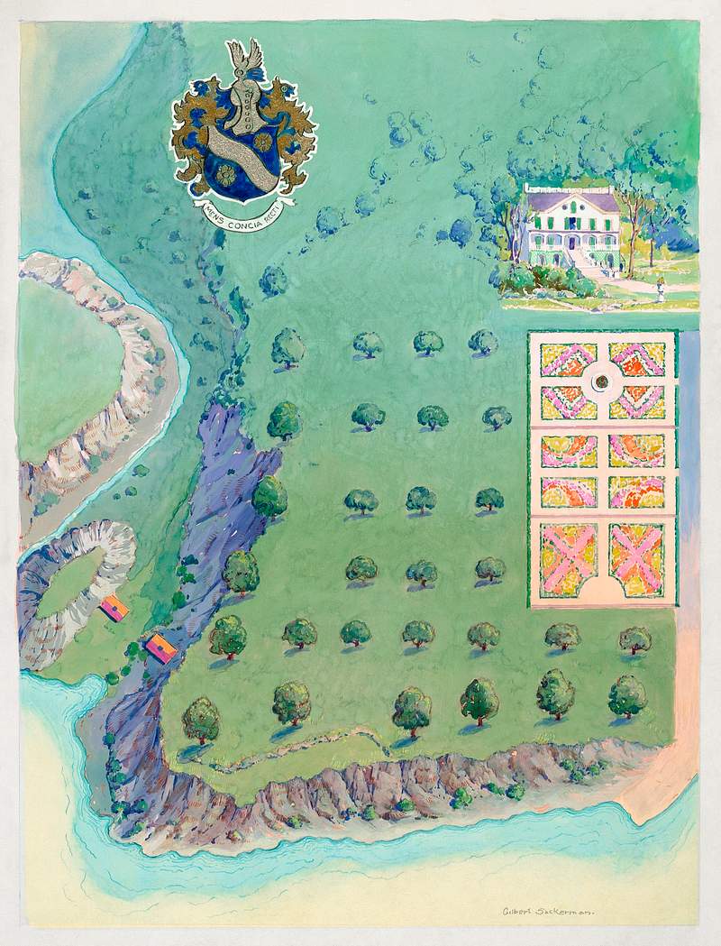 I. Beekman Estate (1936) by Gilbert Sackerman. Original from The National Gallery of Art. Digitally enhanced by rawpixel.