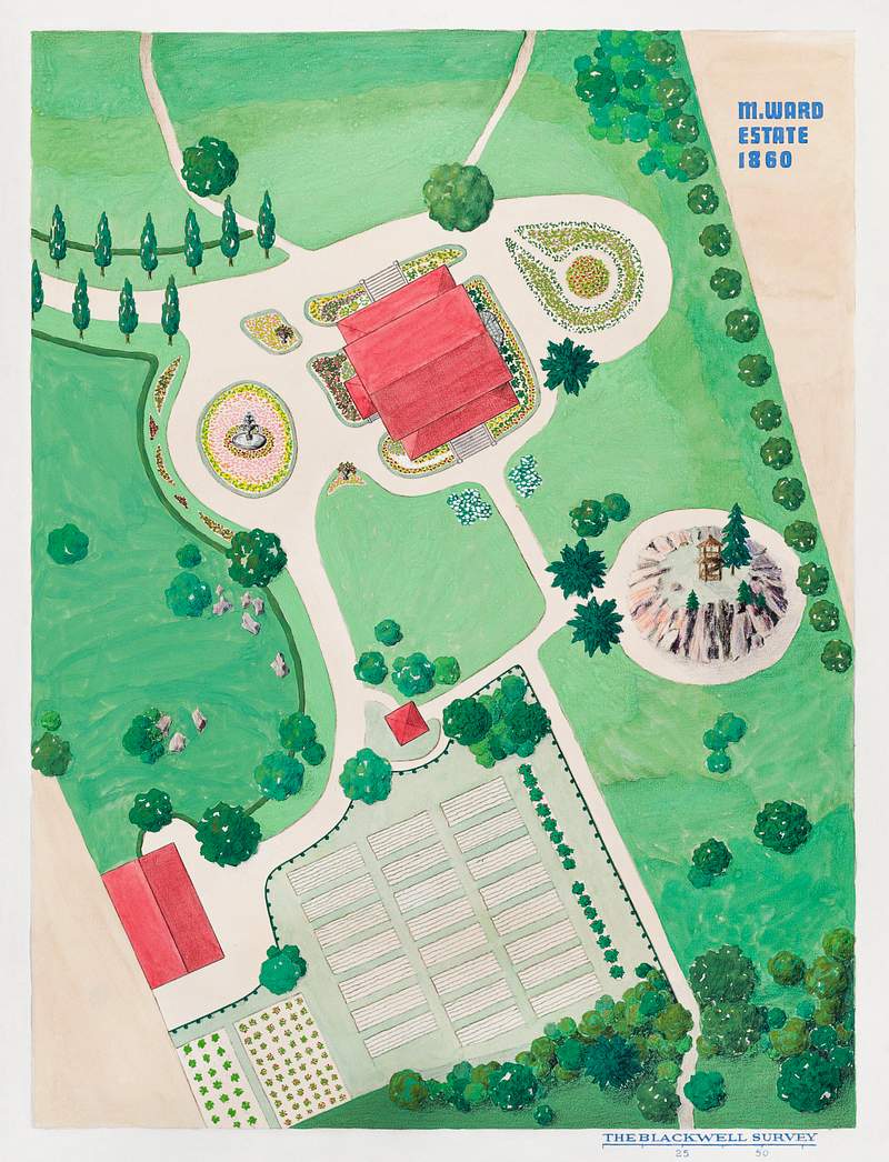 M. Ward Estate (1936) by Helen Miller and William Merklin. Original from The National Gallery of Art. Digitally enhanced by…