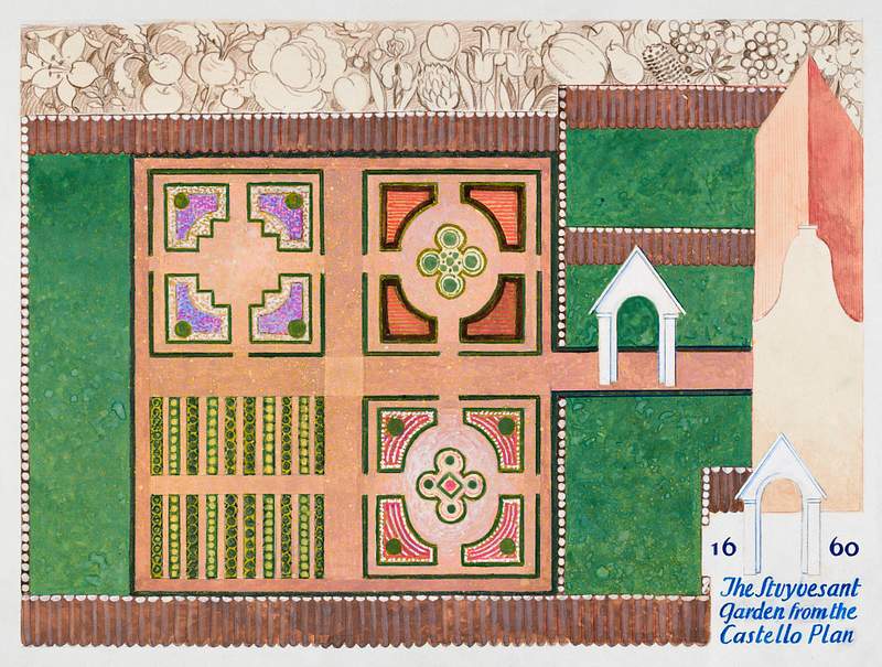 Peter Stuyvesant Garden (1936) by George Stonehill. Original from The National Gallery of Art. Digitally enhanced by…