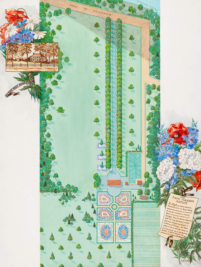 Warren Estate (1936) by Tabea Hosier. Original from The National Gallery of Art. Digitally enhanced by rawpixel.