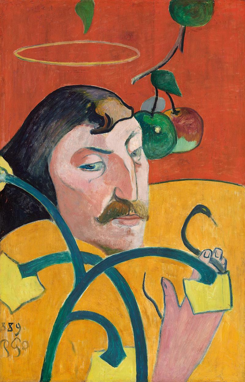 Paul Gauguin's Self-Portrait painting Self-Portrait (1889) by Paul Gauguin. Original from The National Gallery of Art. Digitally enhanced by rawpixel.