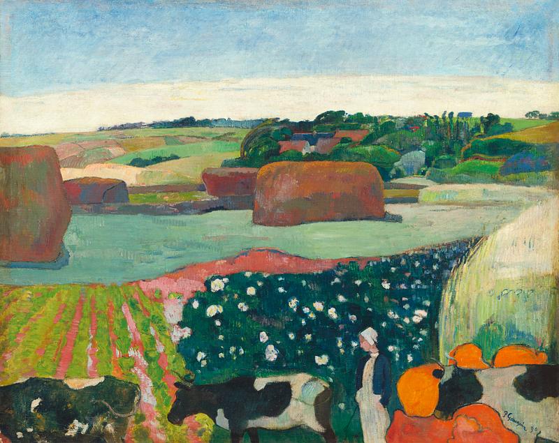 Haystacks in Brittany Haystacks in Brittany (1890) by Paul Gauguin. Original from The National Gallery of Art. Digitally enhanced by rawpixel.