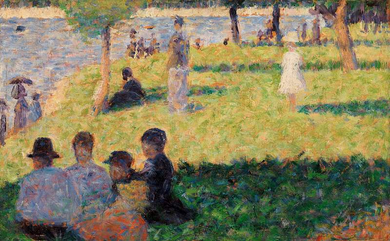 Group of Figures (Study for "Un dimanche à la Grande Jatte") (ca. 1884–1885) by Georges Seurat. Original from…