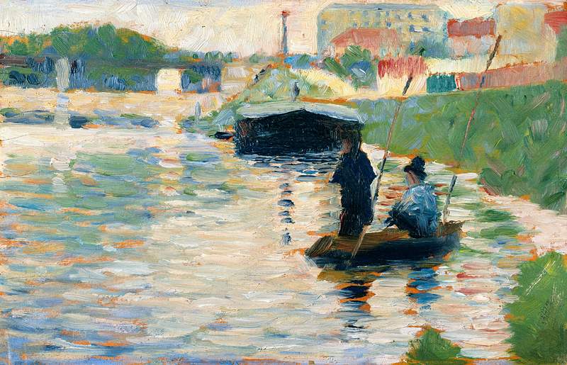 View of the Seine (ca. 1882–1883) by Georges Seurat. Original from The MET Museum. Digitally enhanced by rawpixel.