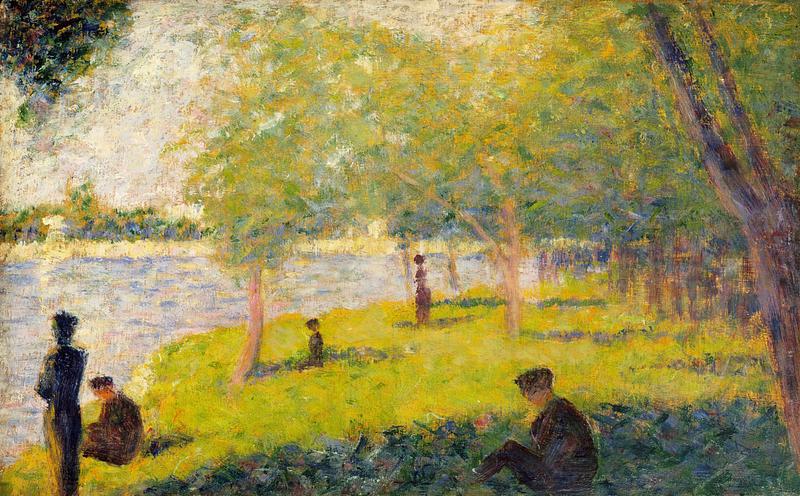 Study for a Sunday on La Grande Jatte Study for a Sunday on La Grande Jatte (1884) by Georges Seurat. Original from The MET Museum. Digitally enhanced by rawpixel.