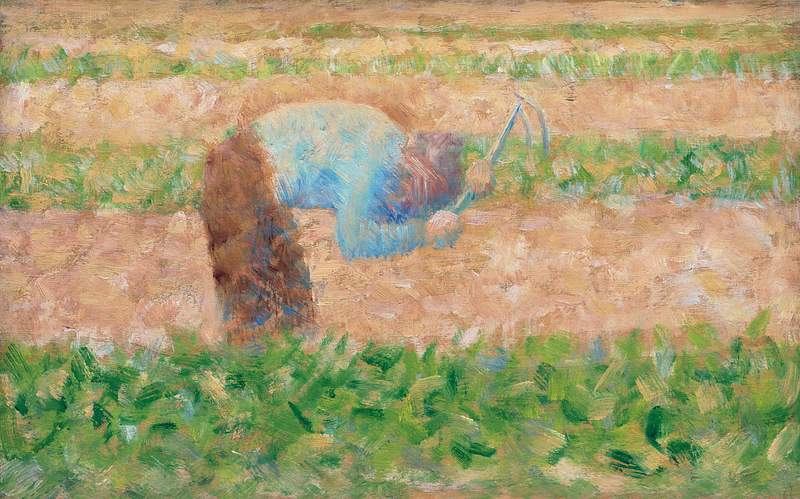 Man with a Hoe (1882) by Georges Seurat. Original from The National Gallery of Art. Digitally enhanced by rawpixel.