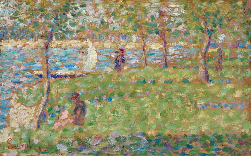 Study for "La Grande Jatte" (ca. 1884–1885) by Georges Seurat. Original from The National Gallery of Art. Digitally…