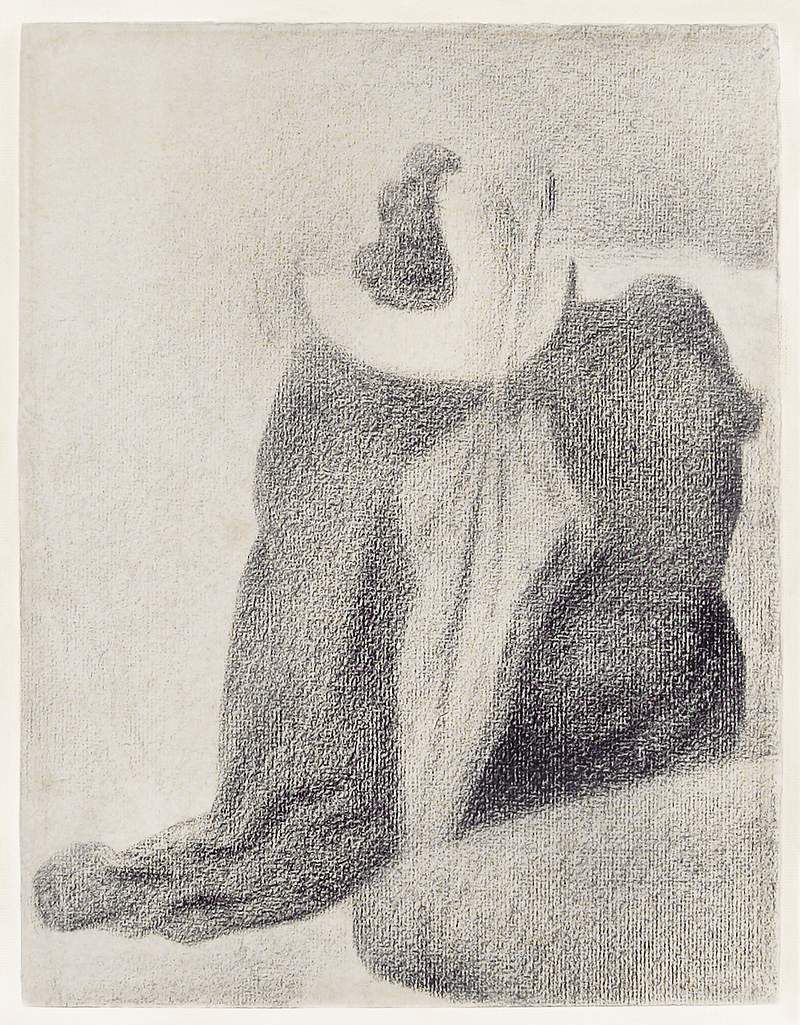 Still Life With Hat, Parasol, and Clothes on a Chair (1887) by Georges Seurat. Original from The MET Museum. Digitally…