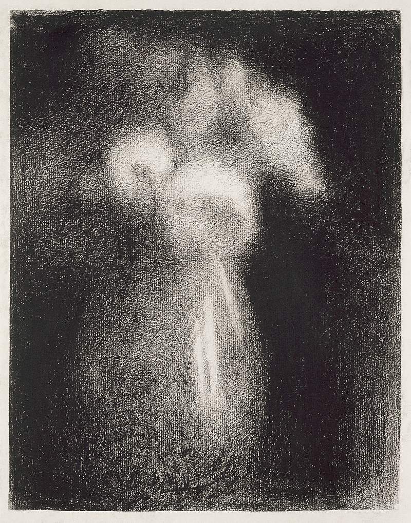 Roses in a Vase (ca. 1881–1883) by Georges Seurat. Original from The Art Institute of Chicago. Digitally enhanced by…