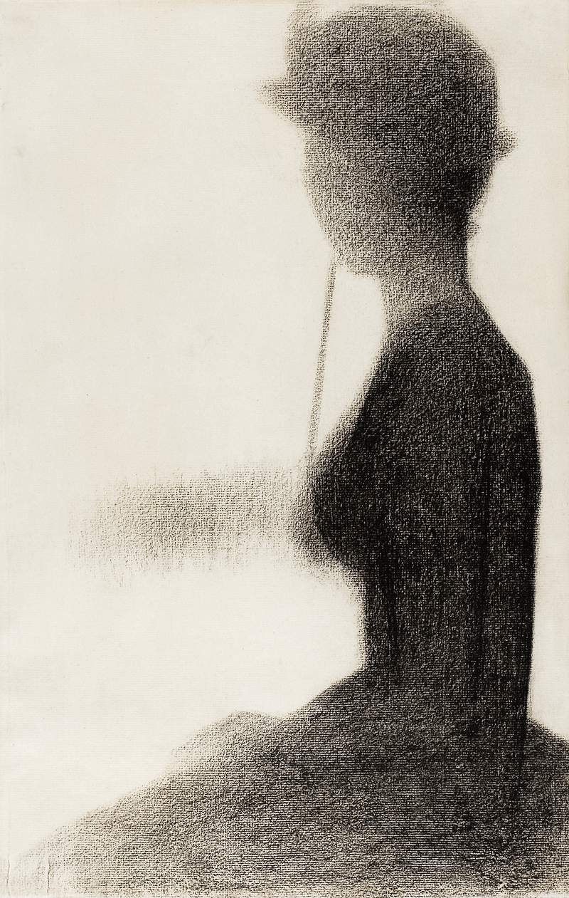 Seated Woman with a Parasol (study for La Grande Jatte) (ca. 1884–1885) by Georges Seurat. Original from The Art…