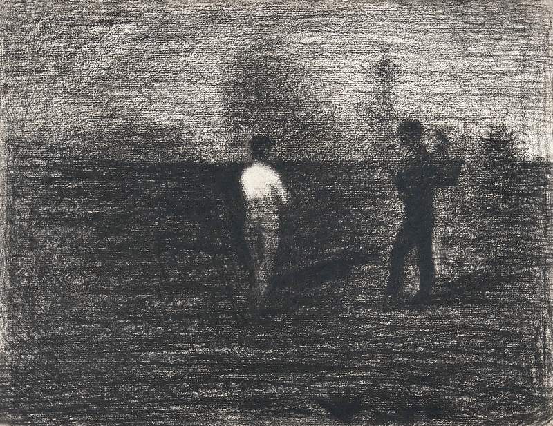 Peasants (ca. 1881–1884) by Georges Seurat. Original from The MET Museum. Digitally enhanced by rawpixel.