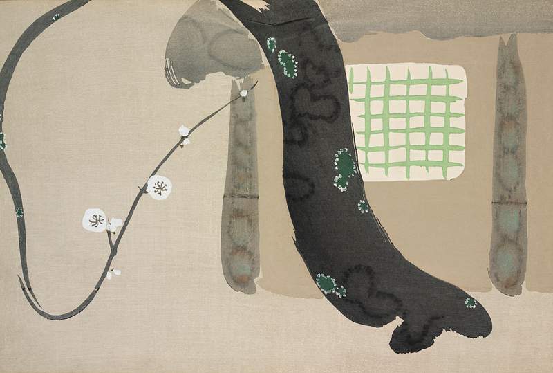 House from Momoyogusa–Flowers of a Hundred Generations (1909) by Kamisaka Sekka. Original from the The New York Public…