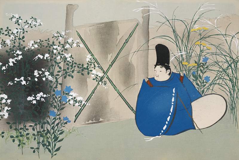 Garden from Momoyogusa–Flowers of a Hundred Generations (1909) by Kamisaka Sekka. Original from the The New York Public…