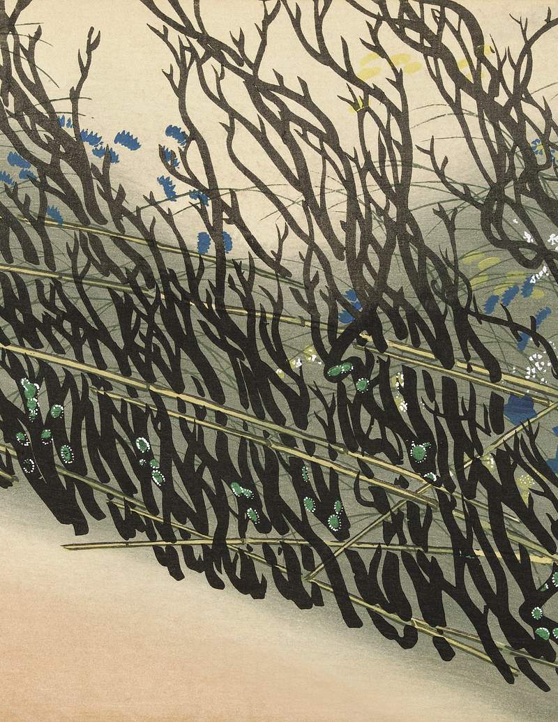 Hedge from Momoyogusa–Flowers of a Hundred Generations (1909) by Kamisaka Sekka. Original from the Rijks Museum.…