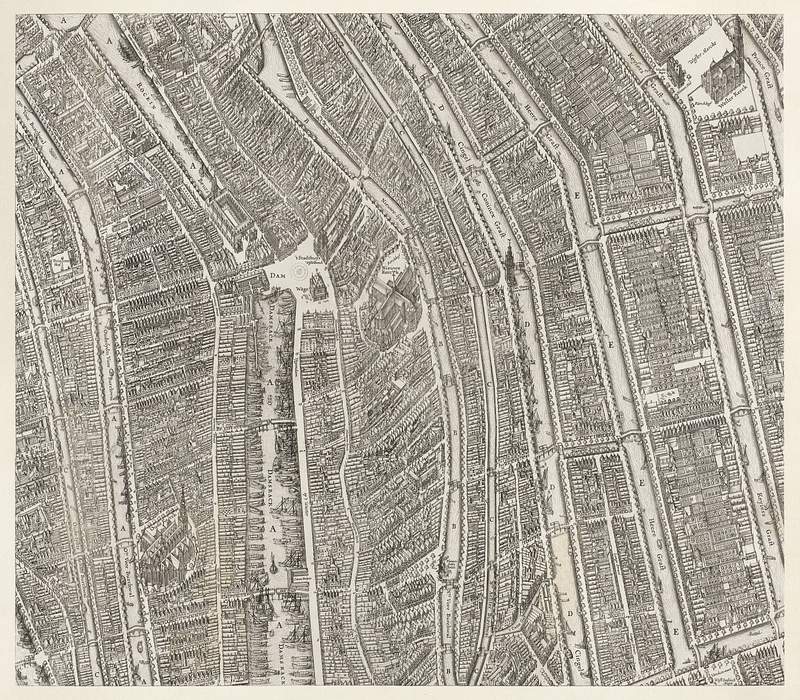 Vintage world map | Free public domain illustration Plattegrond van Amsterdam (middenblad) (1625) by Balthasar Florisz. van Berckenrode. Original from The Rijksmuseum. Digitally…