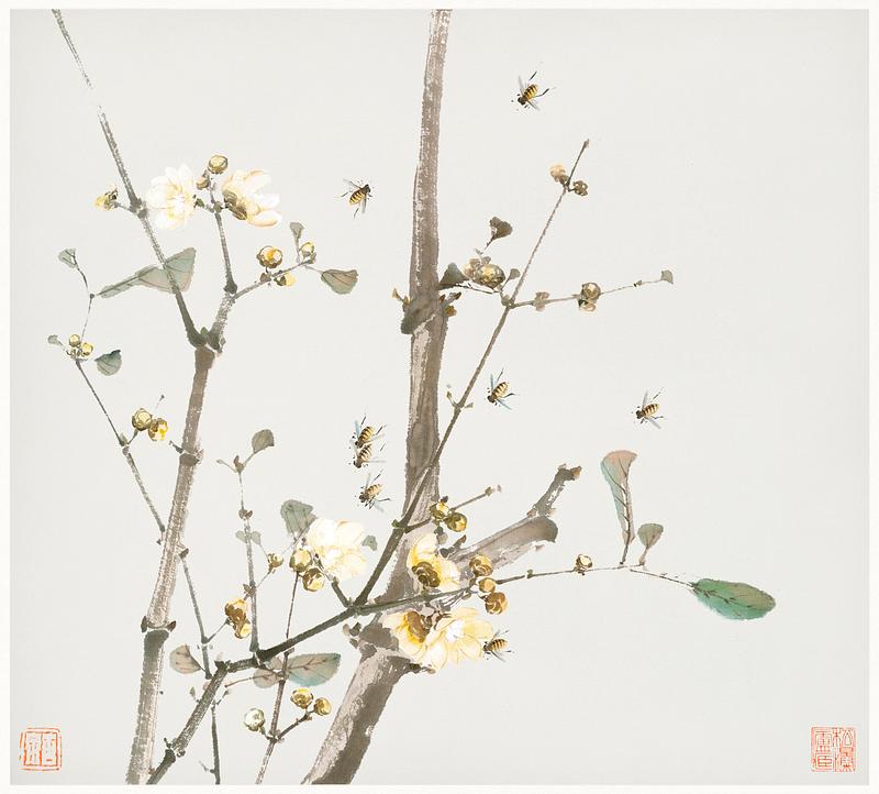 Insects and Flowers by Ju Lian Insects and Flowers (Qing dynasty ca. 1644–1911) by Ju Lian. Original from The Getty. Digitally enhanced by rawpixel.