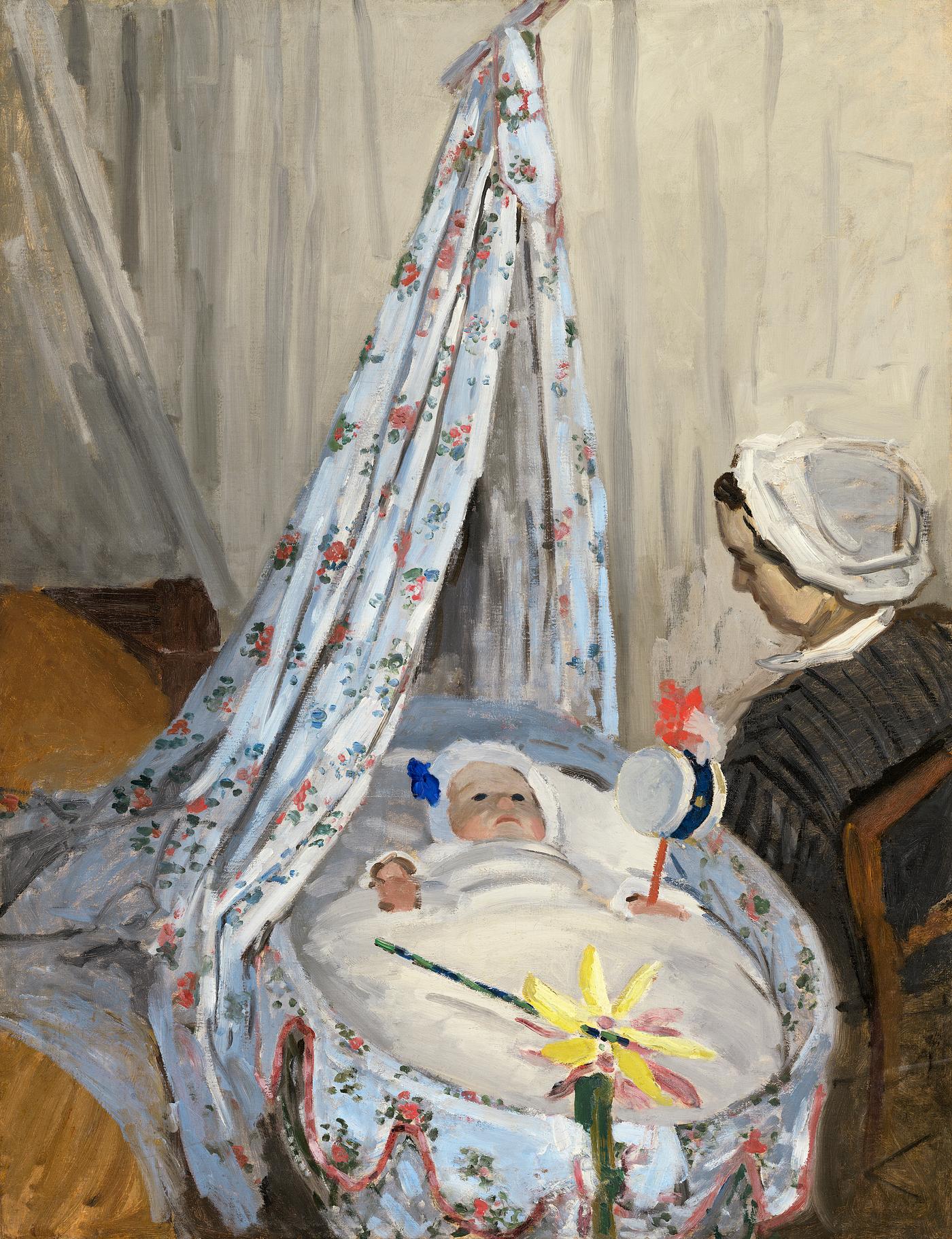 The Cradle, Camille with the Artist's Son Jean (1867) by Claude Monet. Original from the National Gallery of Art.... The Cradle, Camille with the Artist's Son Jean (1867) by Claude Monet. Original from the National Gallery of Art....