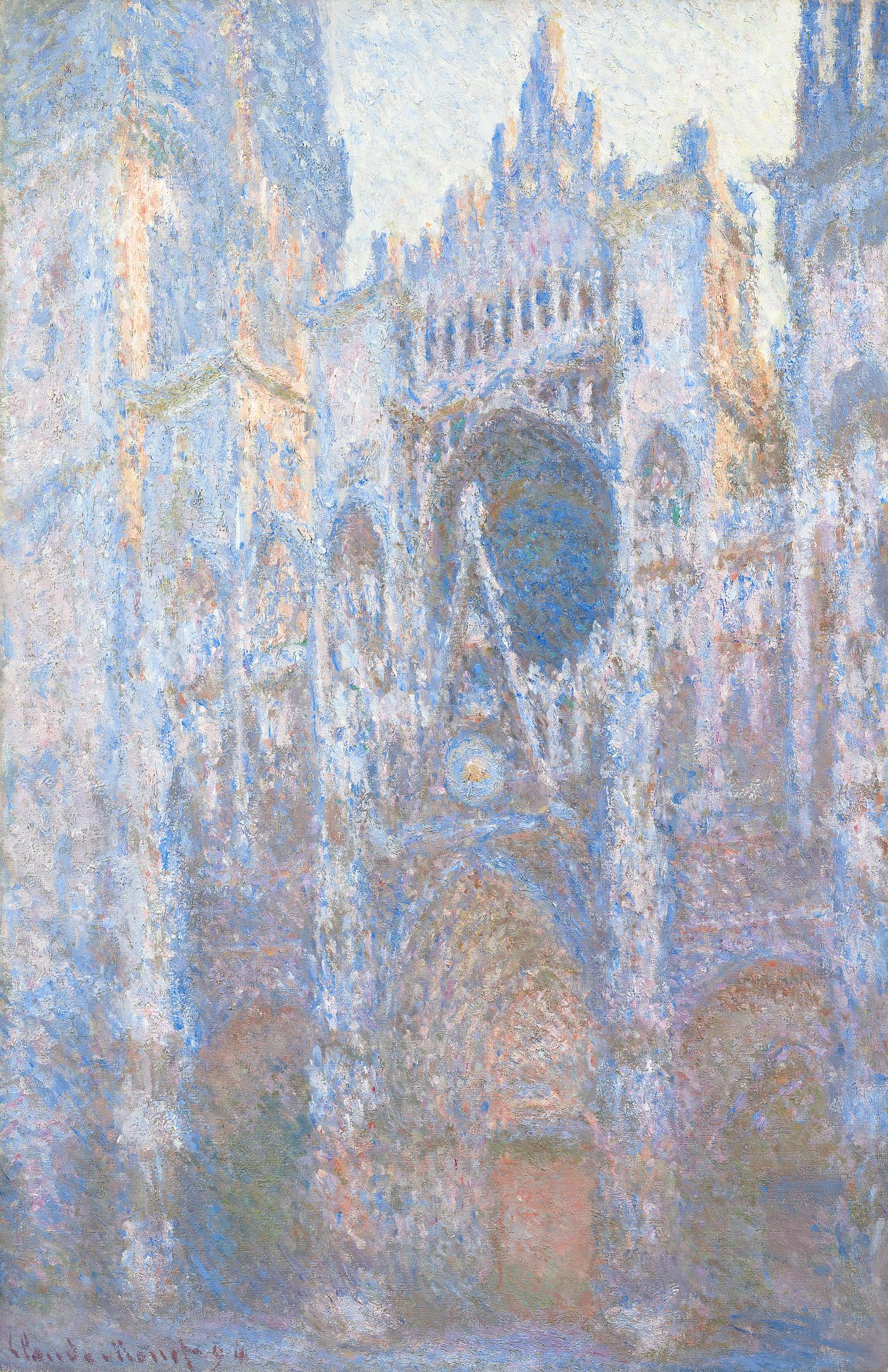The Portal of Rouen Cathedral in Morning Light (1894) by Claude Monet. Original from the National Gallery of Art. Digitally... The Portal of Rouen Cathedral in Morning Light (1894) by Claude Monet. Original from the National Gallery of Art. Digitally...