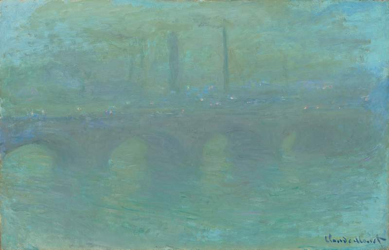 Monet bridge painting | Free public domain illustration Waterloo Bridge, London, at Dusk (1904) by Claude Monet. Original from the National Gallery of Art. Digitally enhanced by…