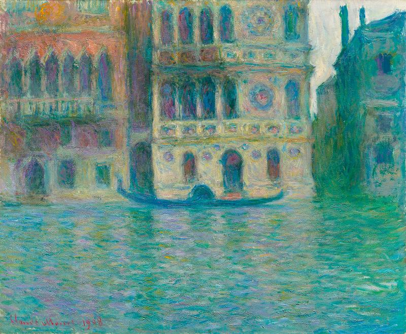 Monet Palazzo Contarini painting Venice, Palazzo Dario (1908) by Claude Monet. Original from the Art Institute of Chicago. Digitally enhanced by rawpixel.