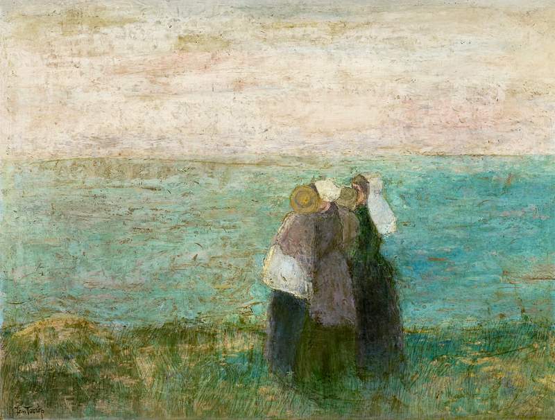 Women by the Sea (1885–1897) by Jan Toorop. Original from The Rijksmuseum. Digitally enhanced by rawpixel.
