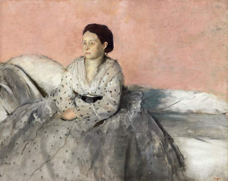 Madam Rene de Gas (ca. 1872–1873) painting in high resolution by Edgar Degas. Original from The National Gallery of…
