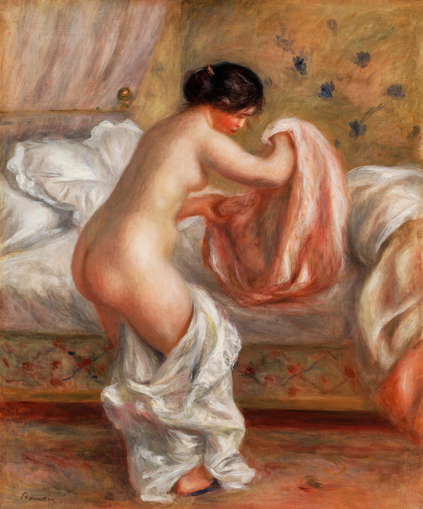 Le Lever by Pierre–Auguste Renoir Rising (Le Lever) (1909) by Pierre-Auguste Renoir. Original from Barnes Foundation. Digitally enhanced by rawpixel.